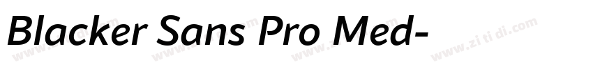Blacker Sans Pro Med字体转换 Blacker Sans Pro Med字体转换